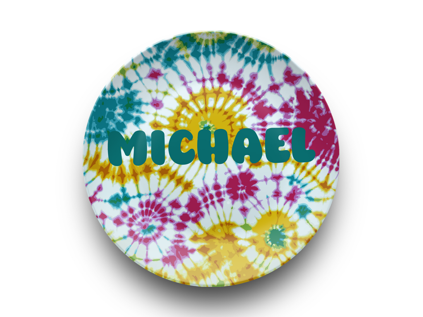 Groovy Tie Dye Plate