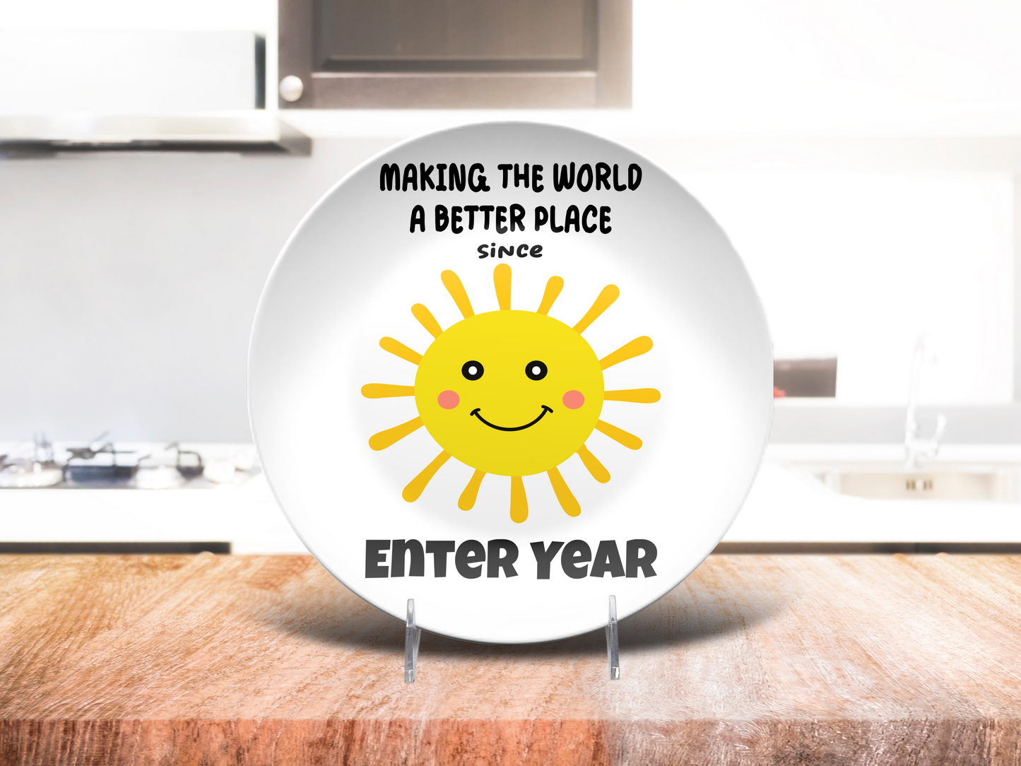 Making the World A Better Place Plate