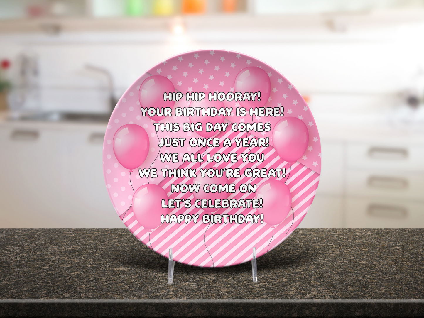 Happy Birthday Poem Plate