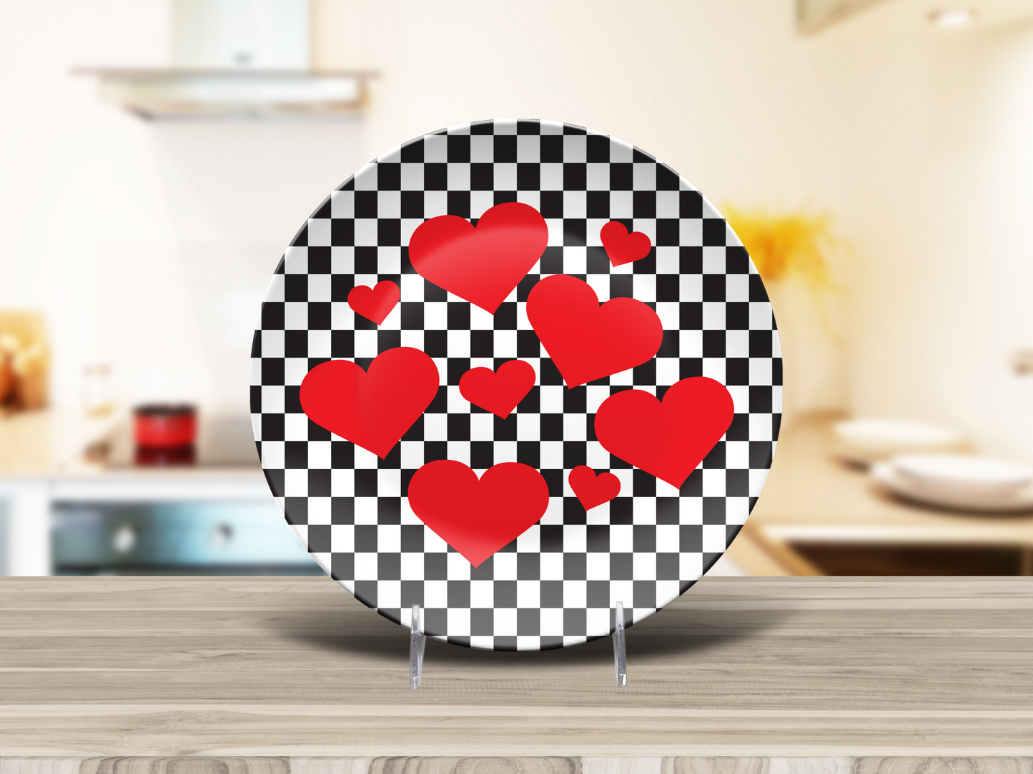 Heart Checkered Plate