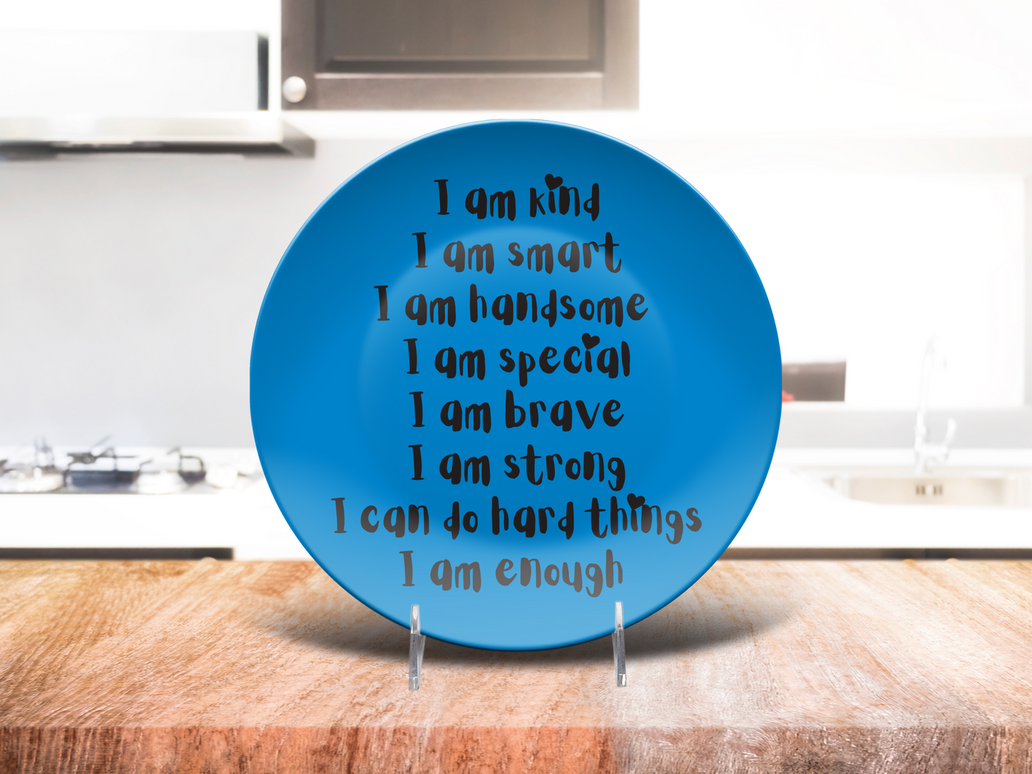 I am Handsome Affirmations Plate