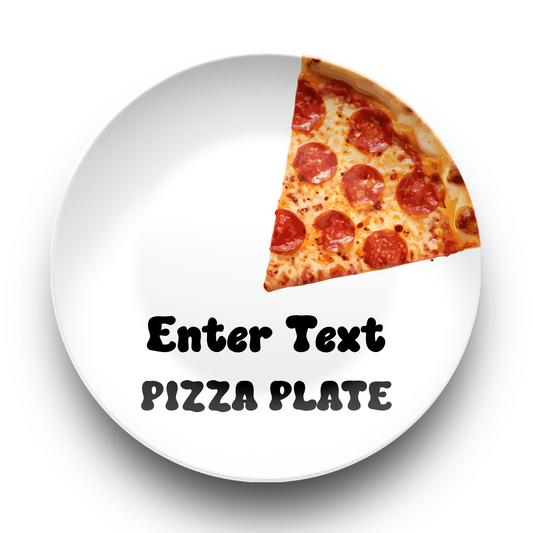 Personalized Pizza Slice Plate