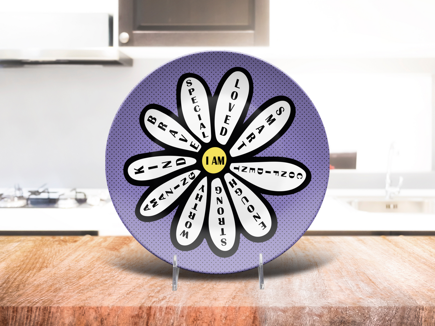 Affirmations Daisy Plate