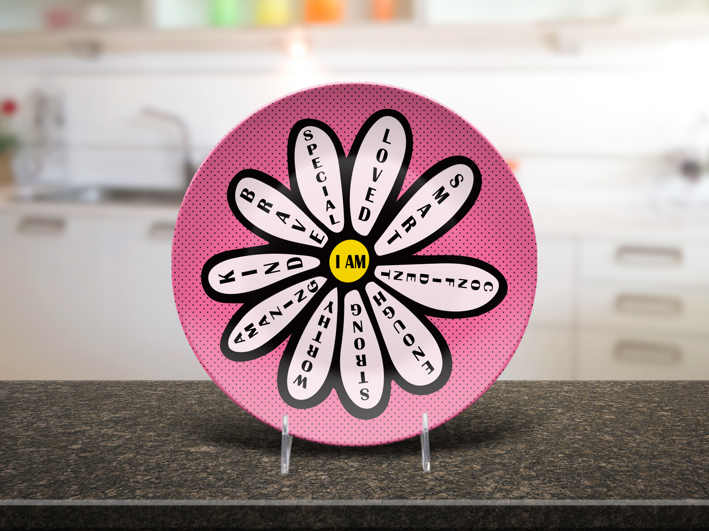 Affirmations Daisy Plate