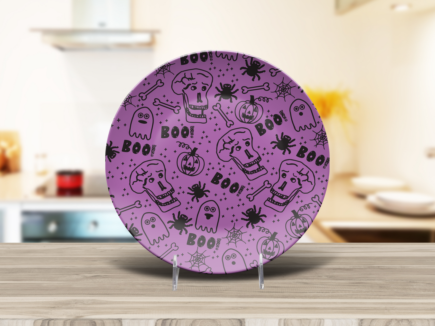 Boo Halloween Plate