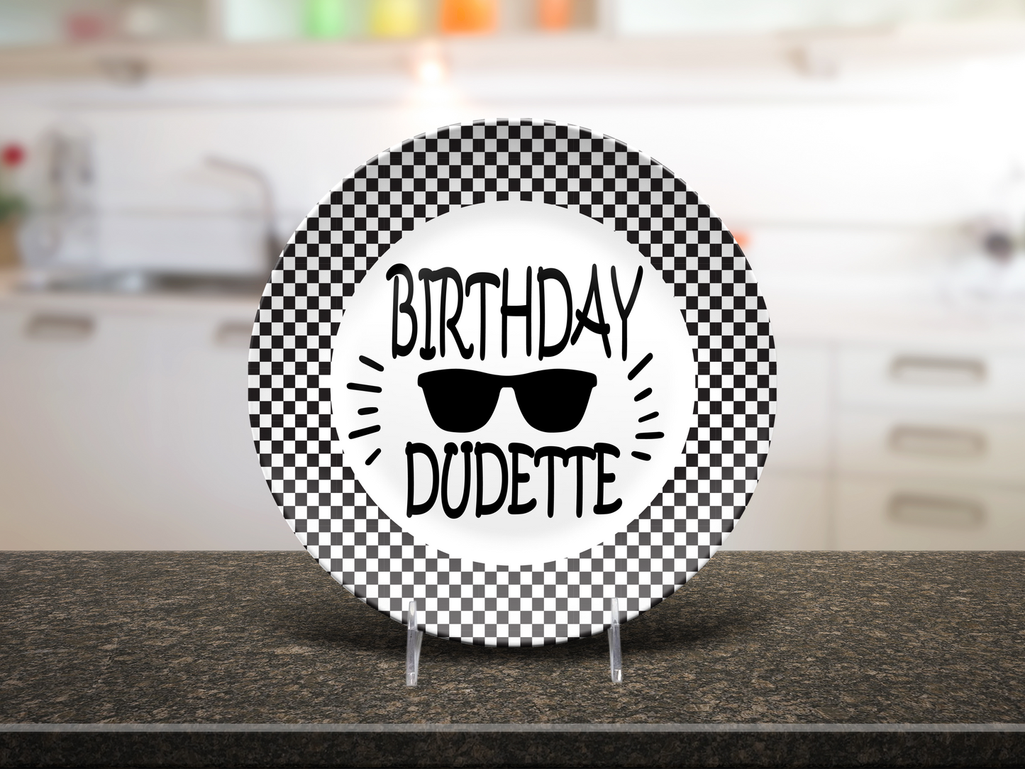 Birthday DUDETTE Plate