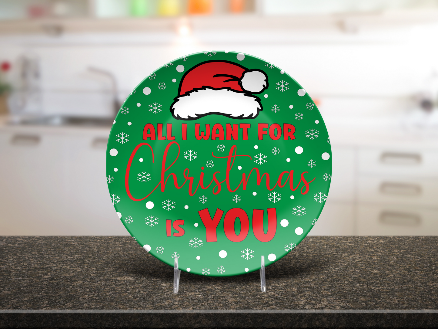 All I Want for Christmas Dinner Plate