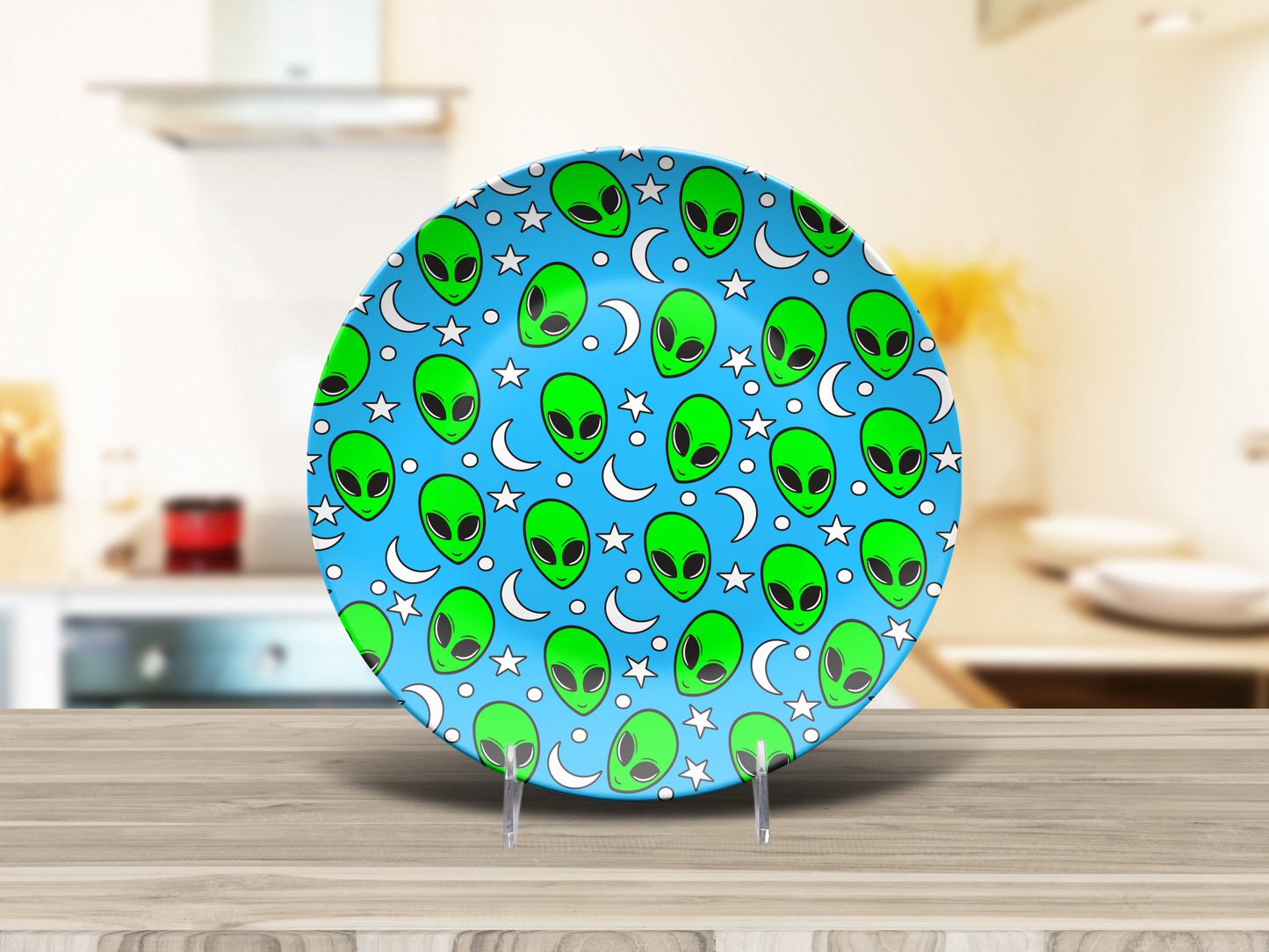 Out of this world Alien Face Dinner Plate