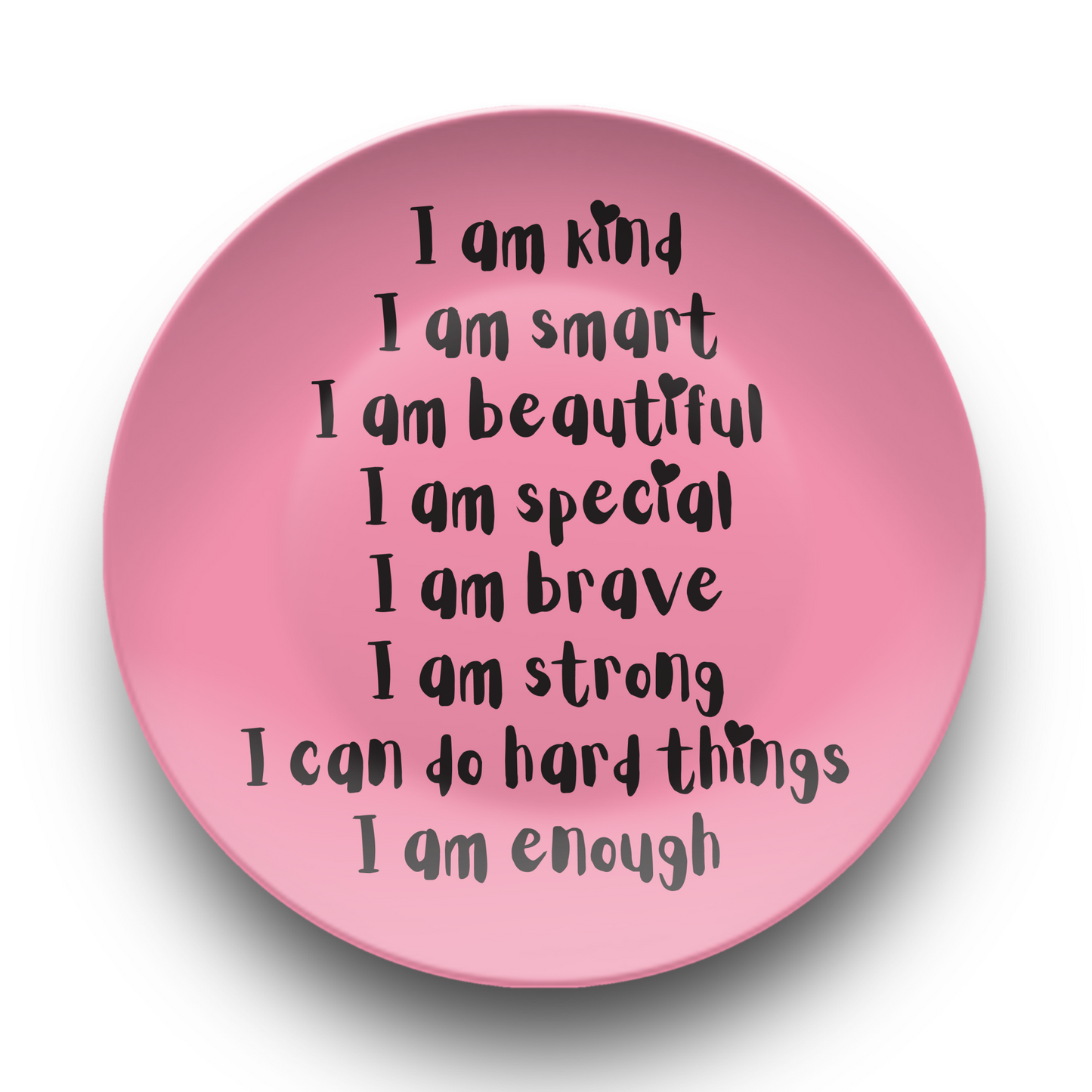 I am beautiful Affirmations Plate