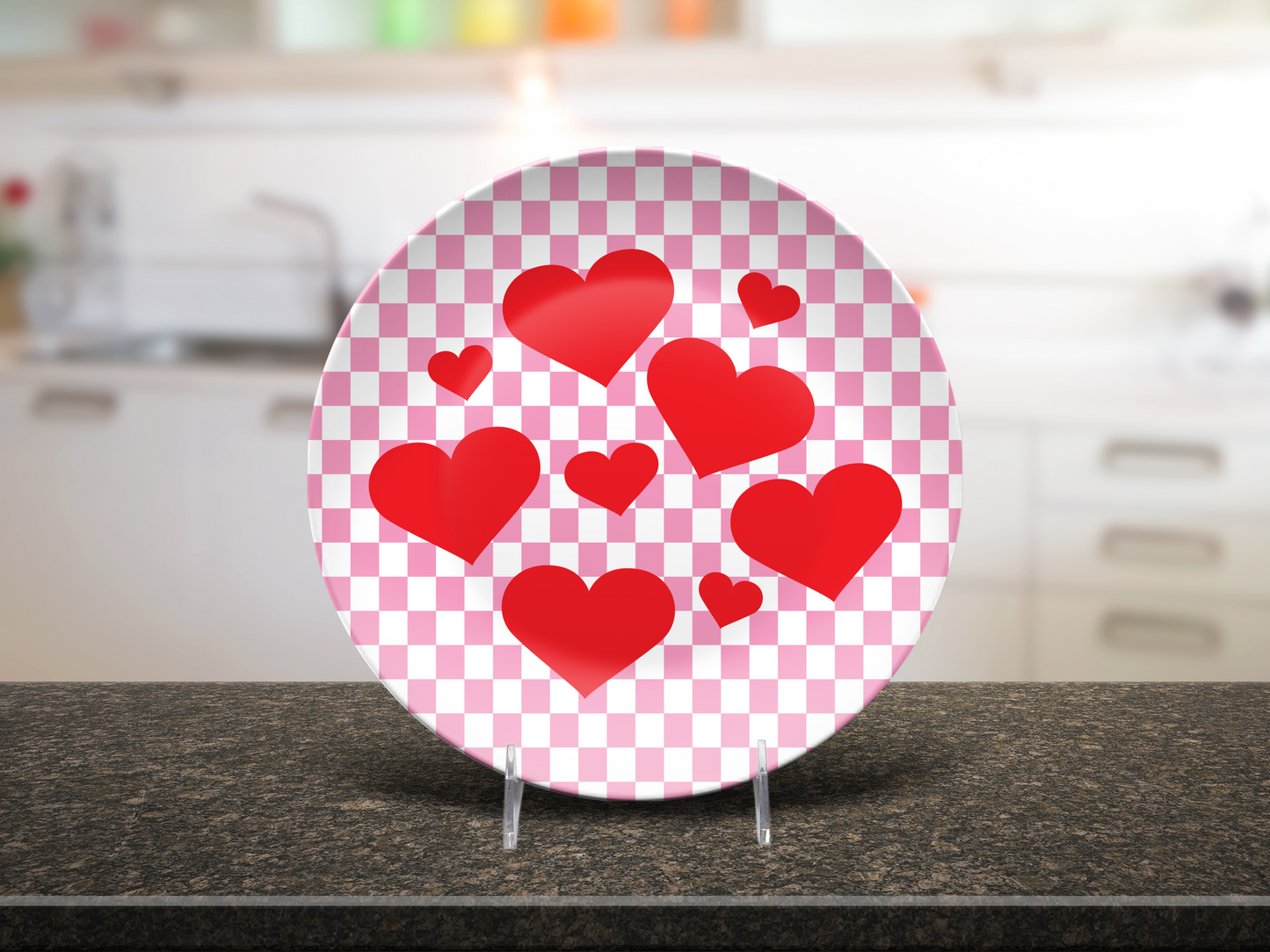 Heart Checkered Plate