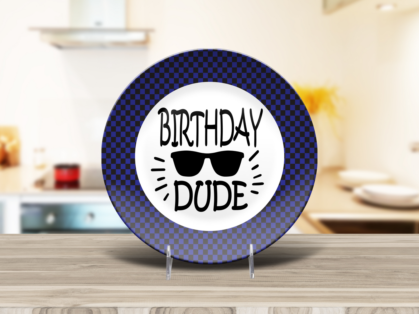 Birthday DUDE Plate