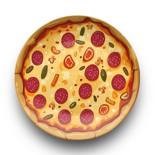 Pizza Party Dinner Plate