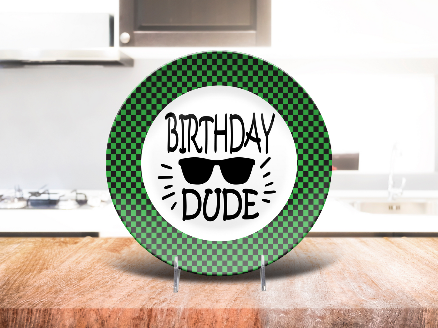 Birthday DUDE Plate