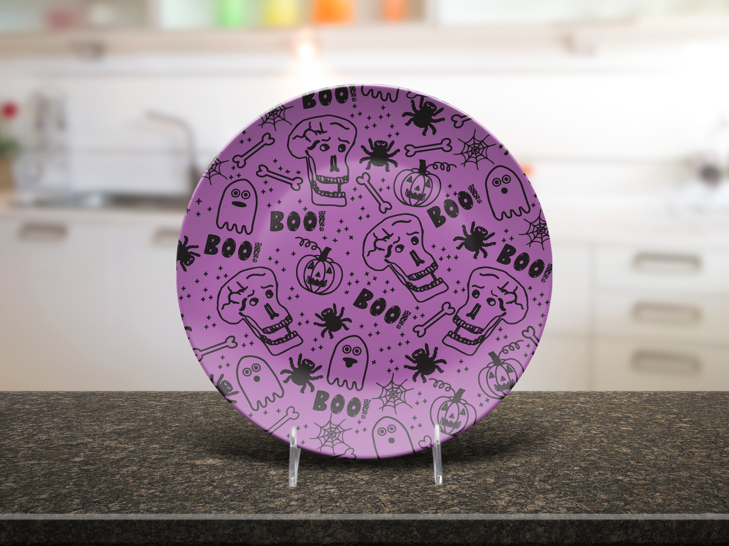 Boo Halloween Plate