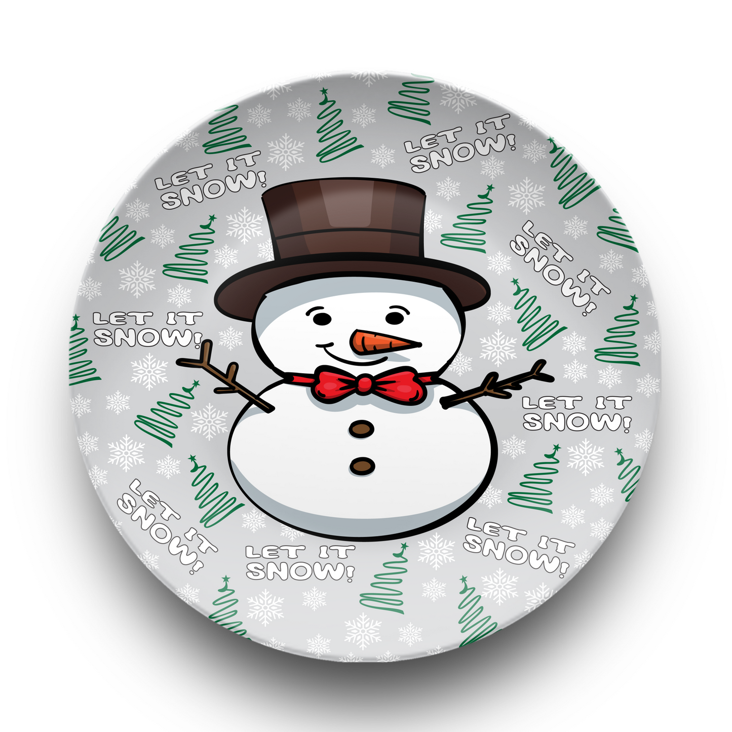 Let it Snow Dinner Plate