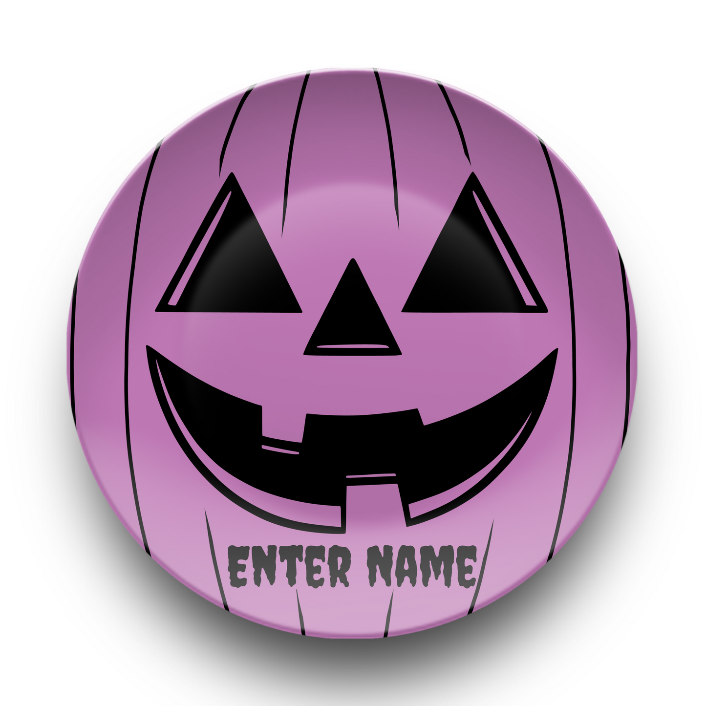 Personalized Jack O Lantern Plate