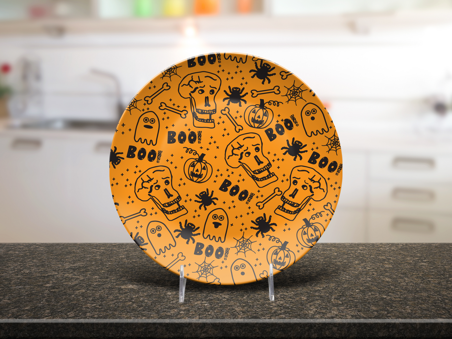 Boo Halloween Plate