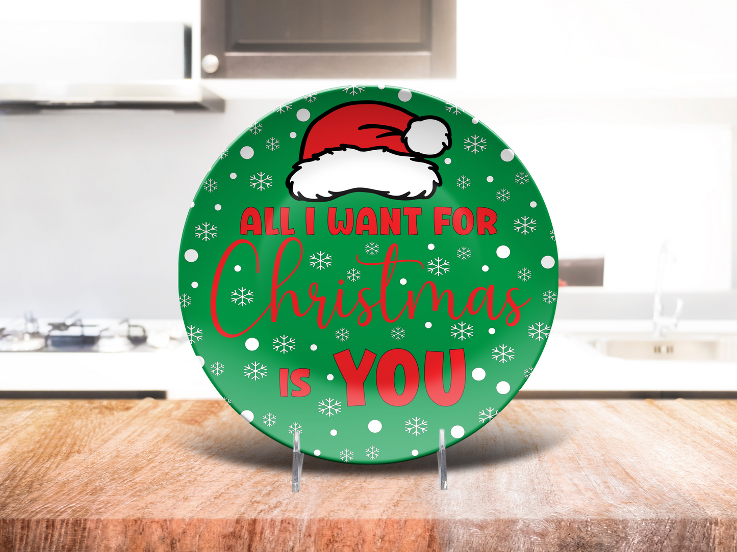 All I Want for Christmas Dinner Plate