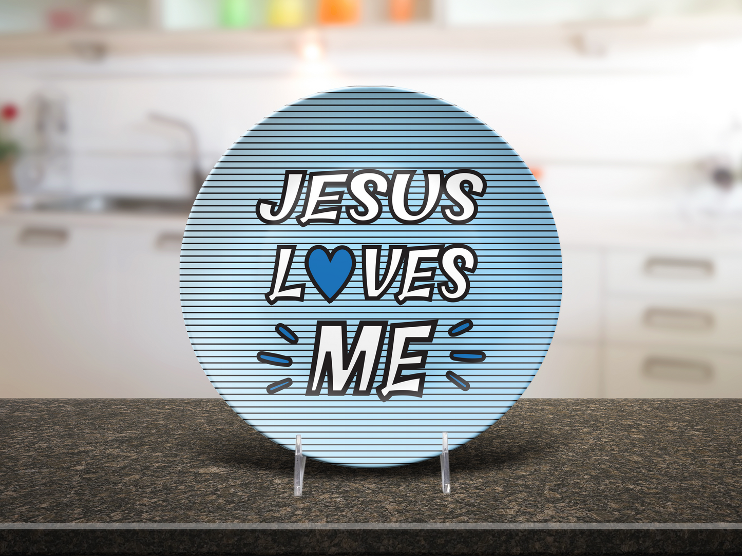 Jesus Love Me Plate