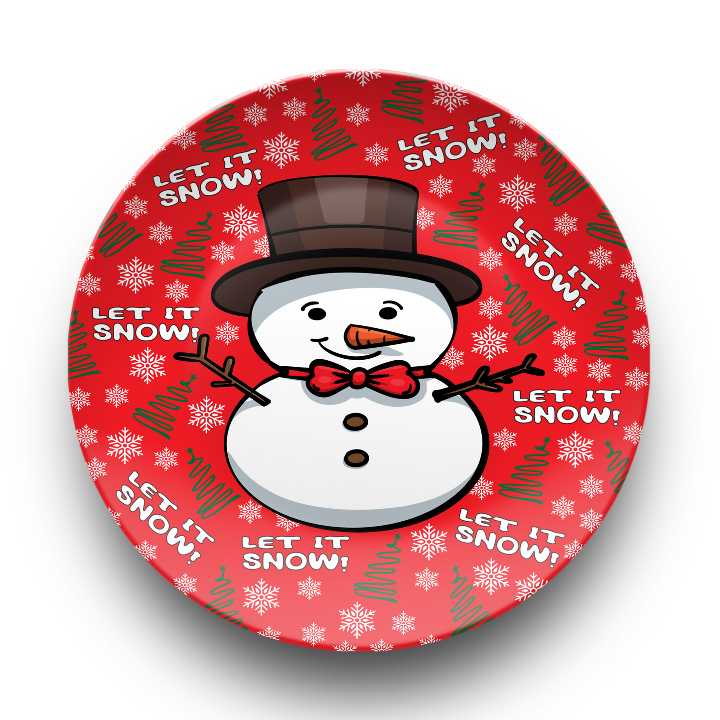 Let it Snow Dinner Plate