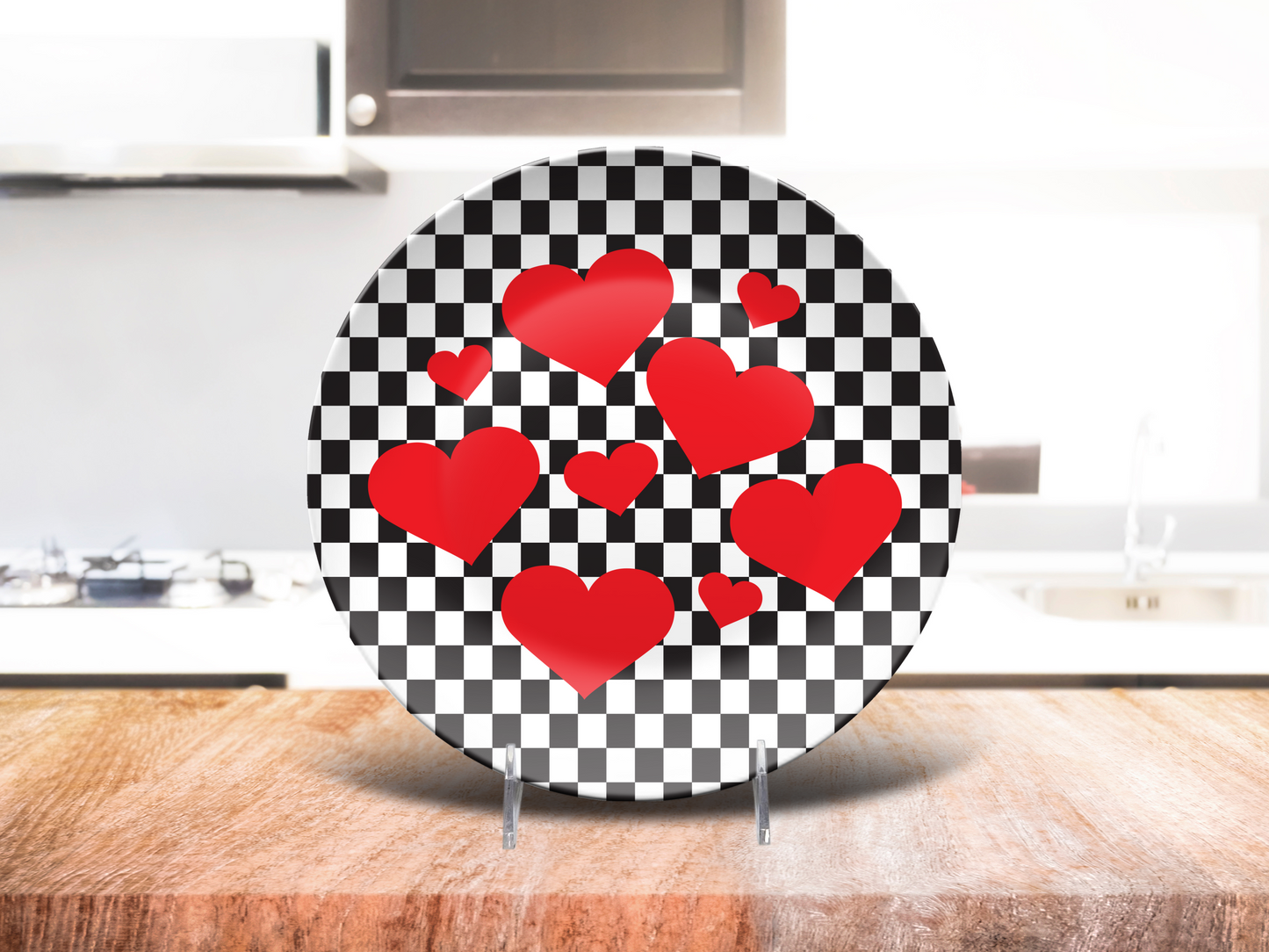 Heart Checkered Plate