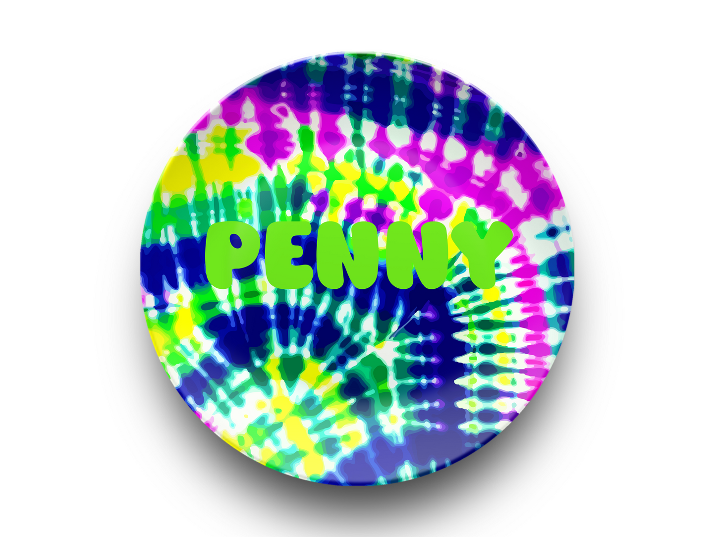 Groovy Tie Dye Plate