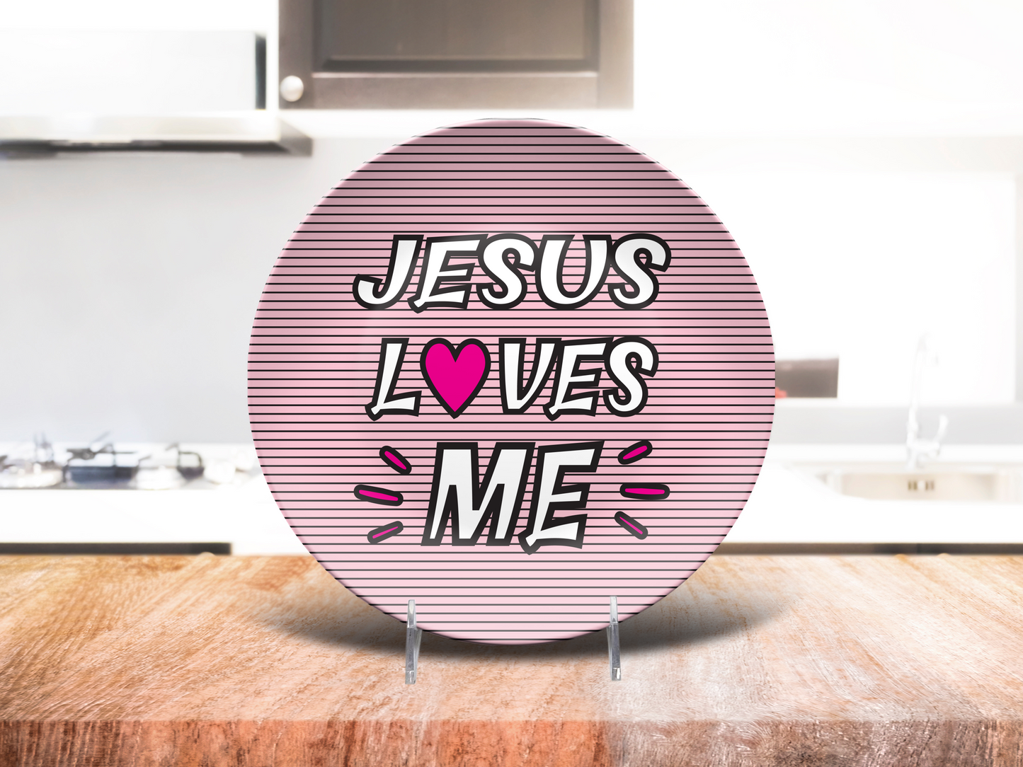 Jesus Love Me Plate