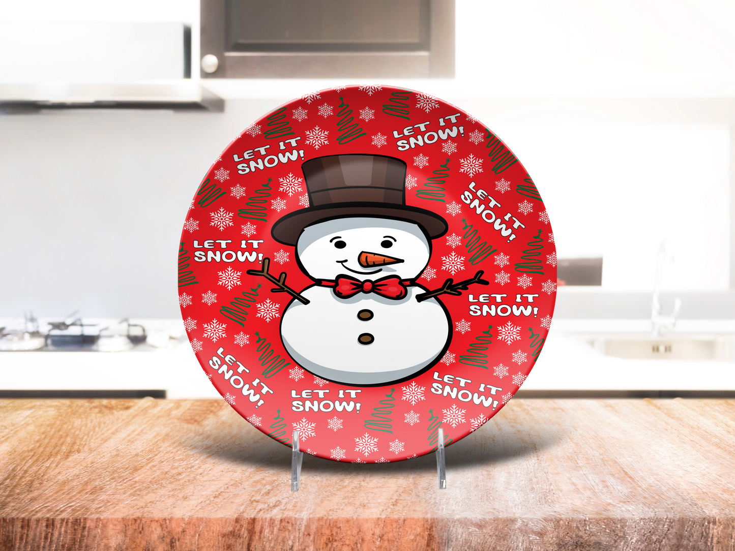 Let it Snow Dinner Plate