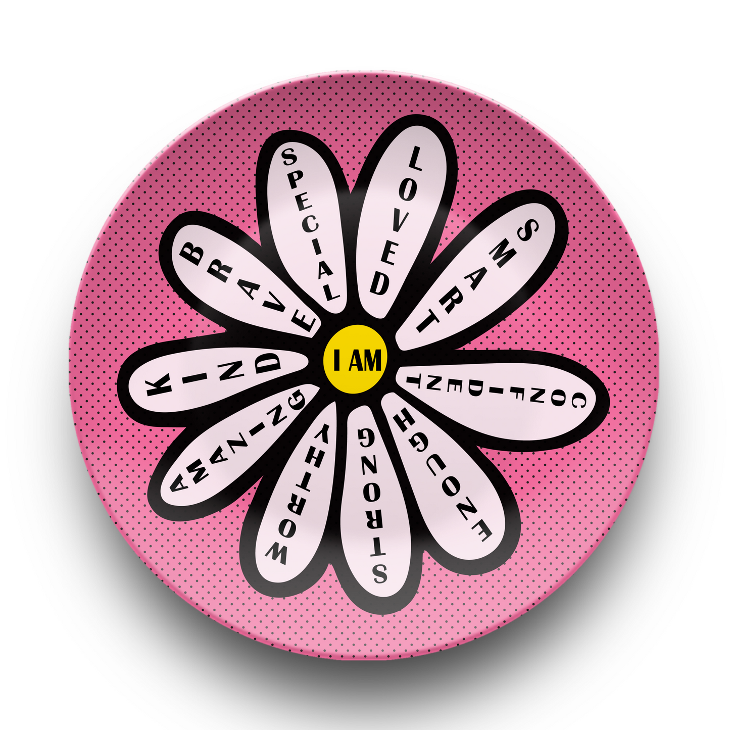 Affirmations Daisy Plate