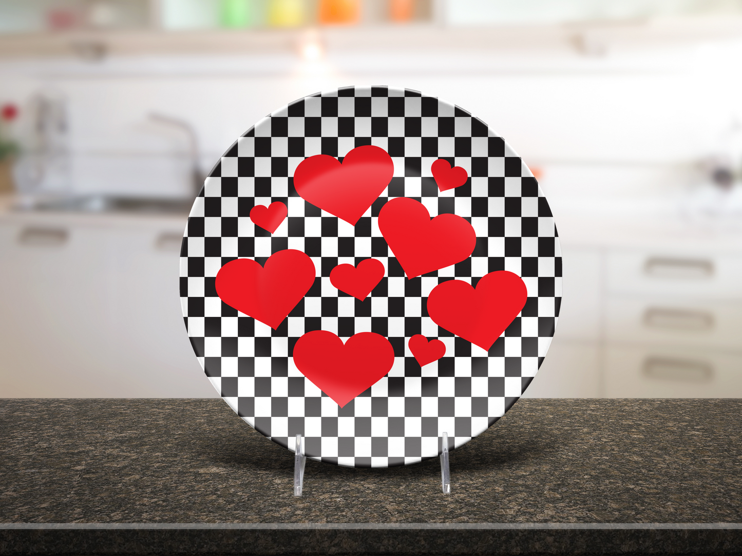 Heart Checkered Plate