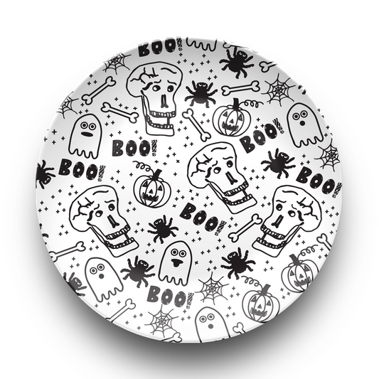 Boo Halloween Plate