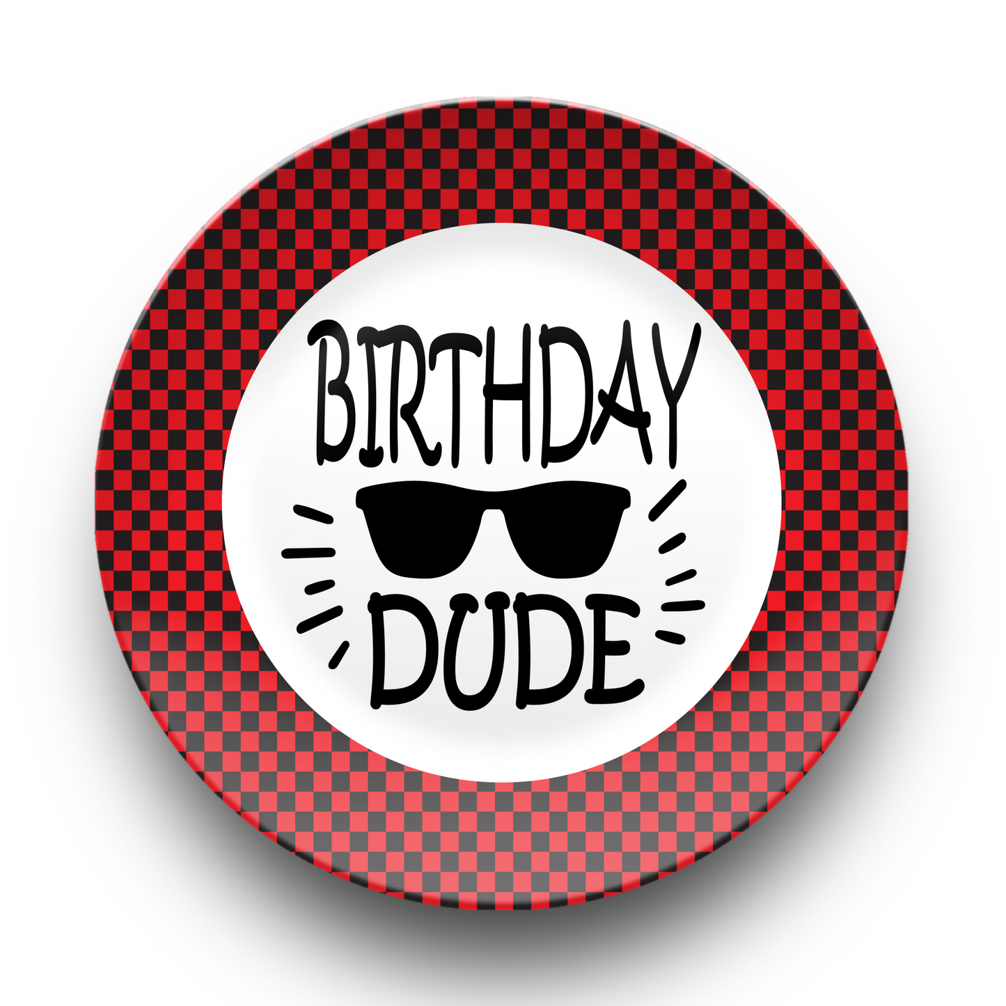 Birthday DUDE Plate