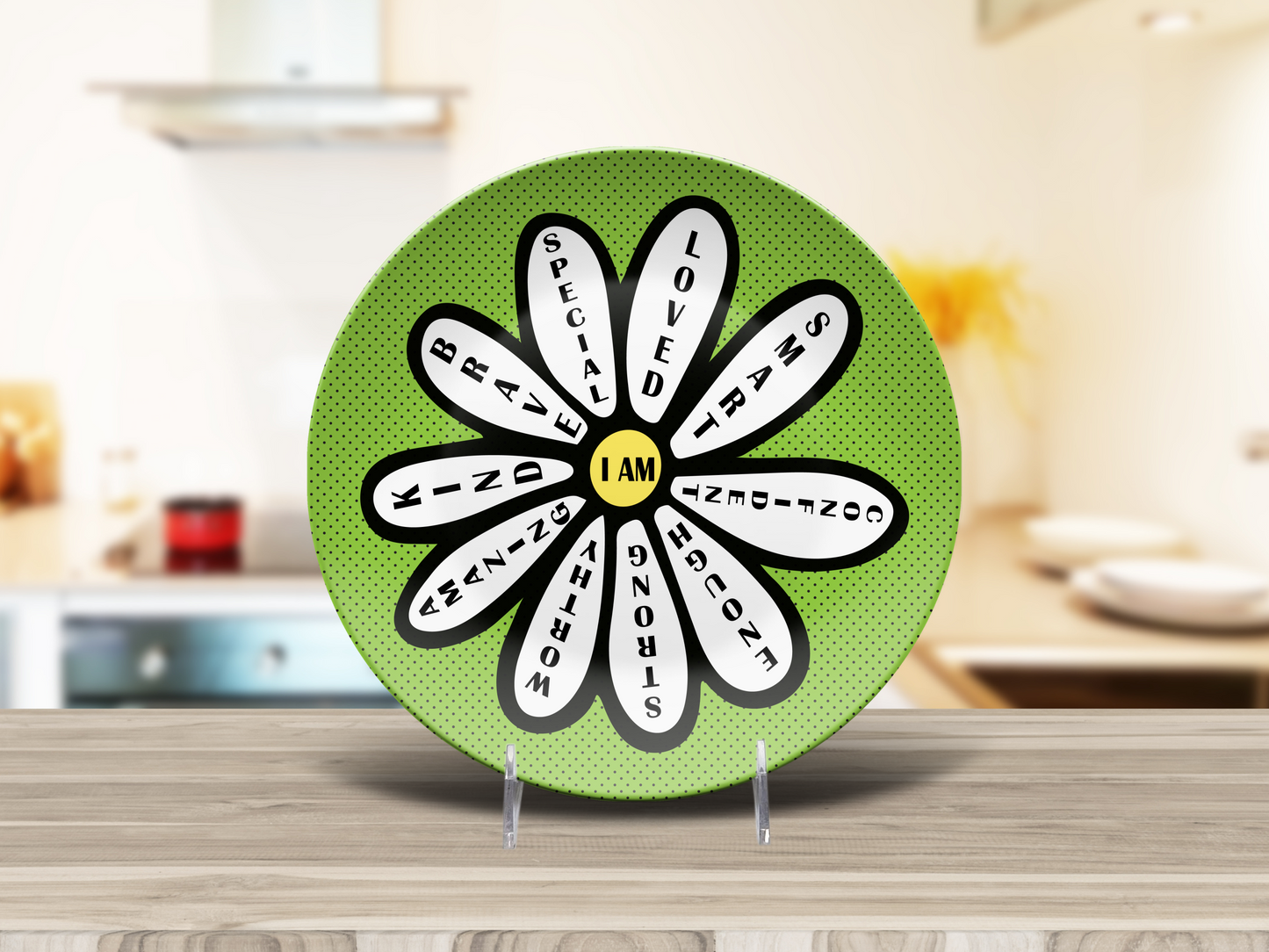 Affirmations Daisy Plate