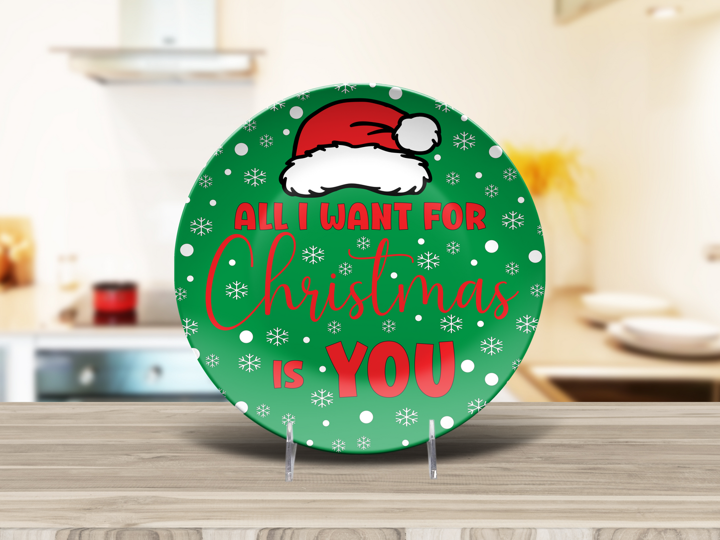 All I Want for Christmas Dinner Plate