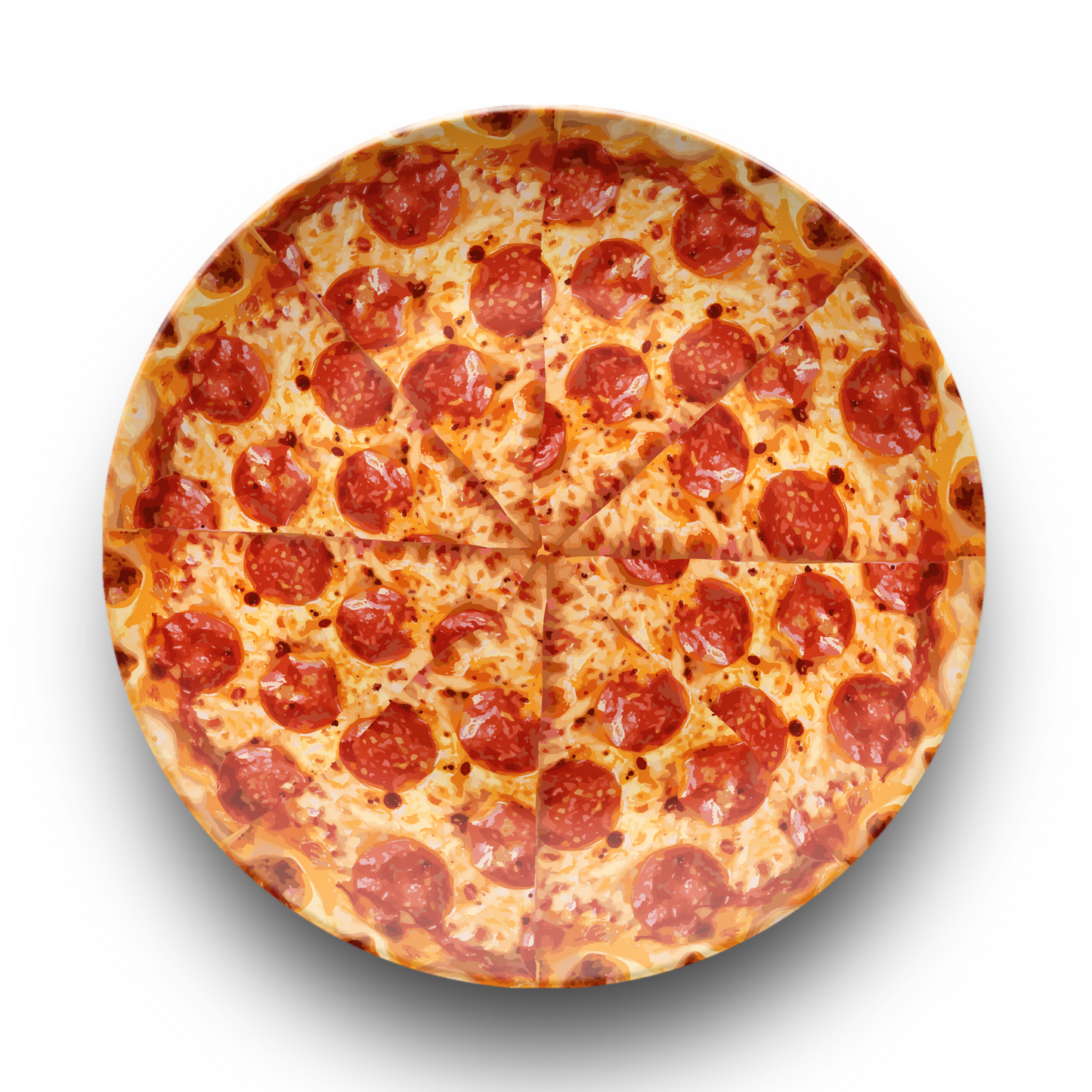 Whole Pepperoni Pizza Plate