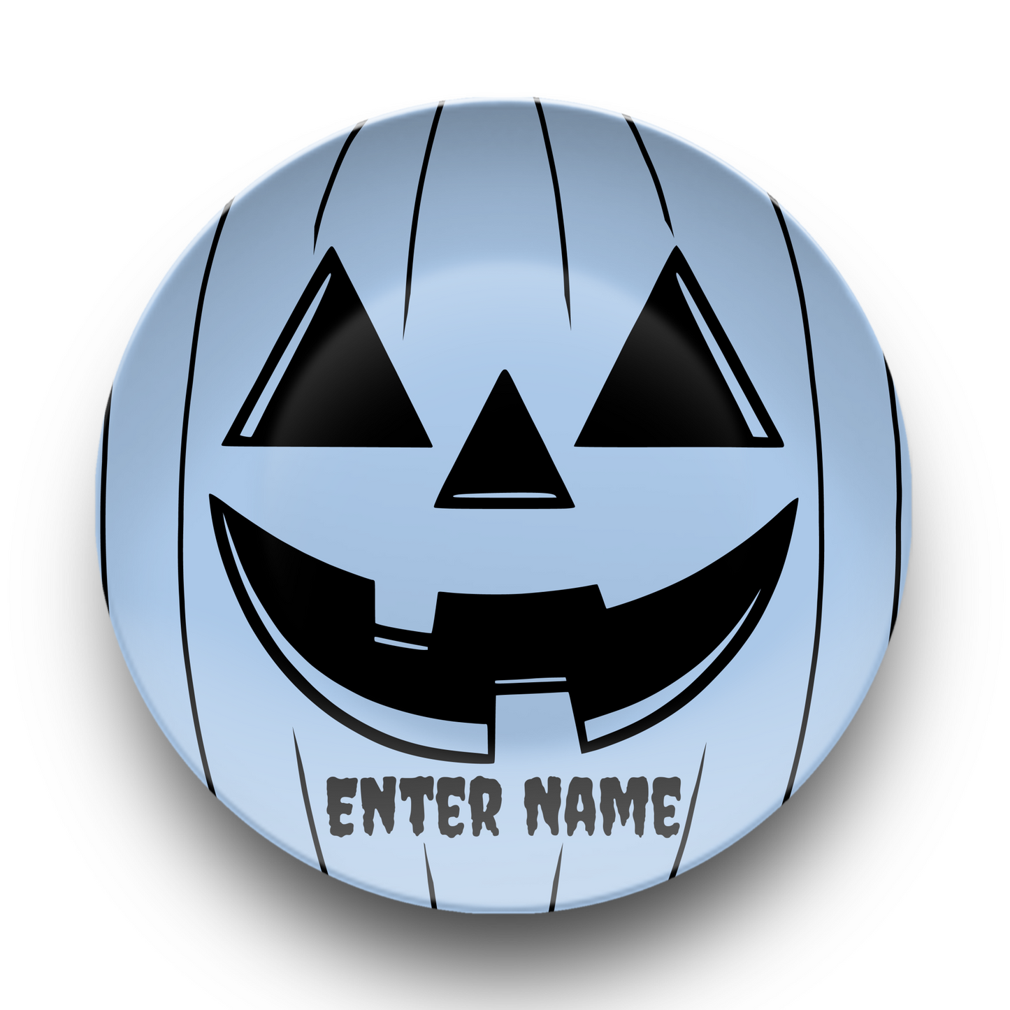 Personalized Jack O Lantern Plate