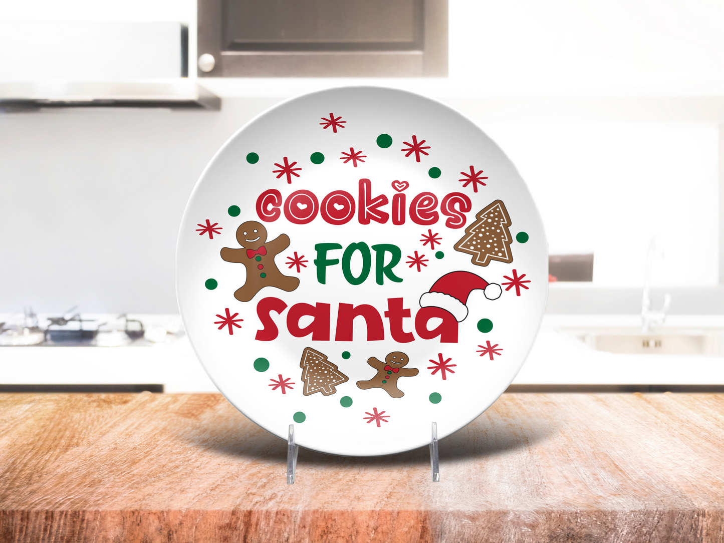 Cookies for Santa Plate