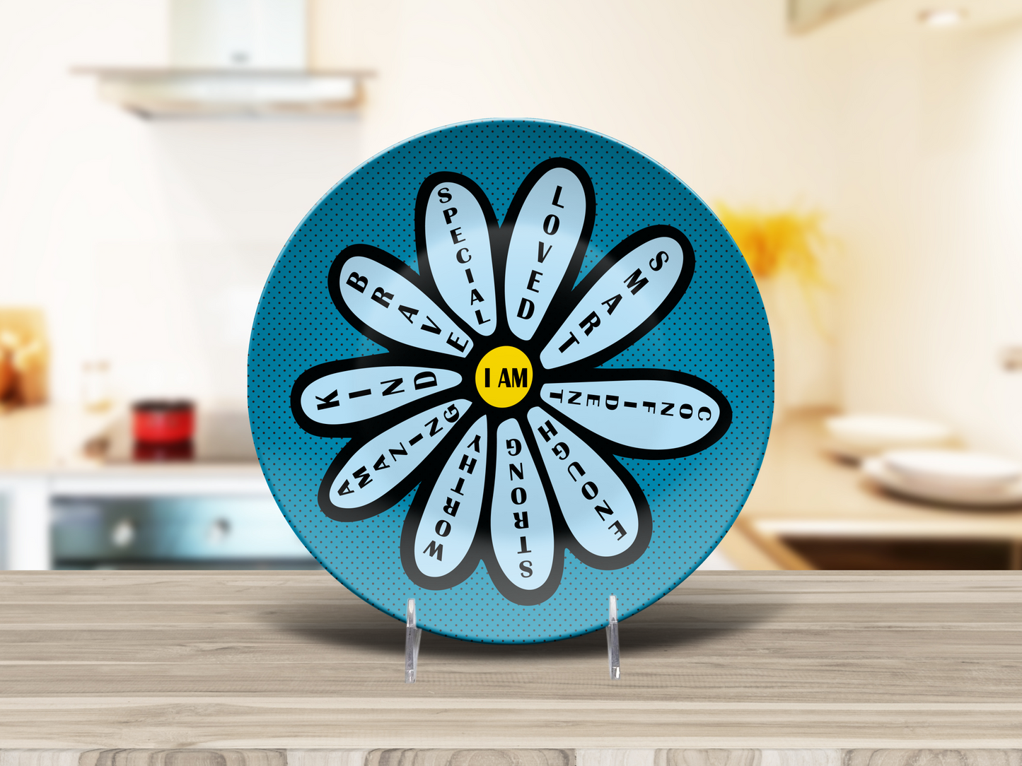 Affirmations Daisy Plate