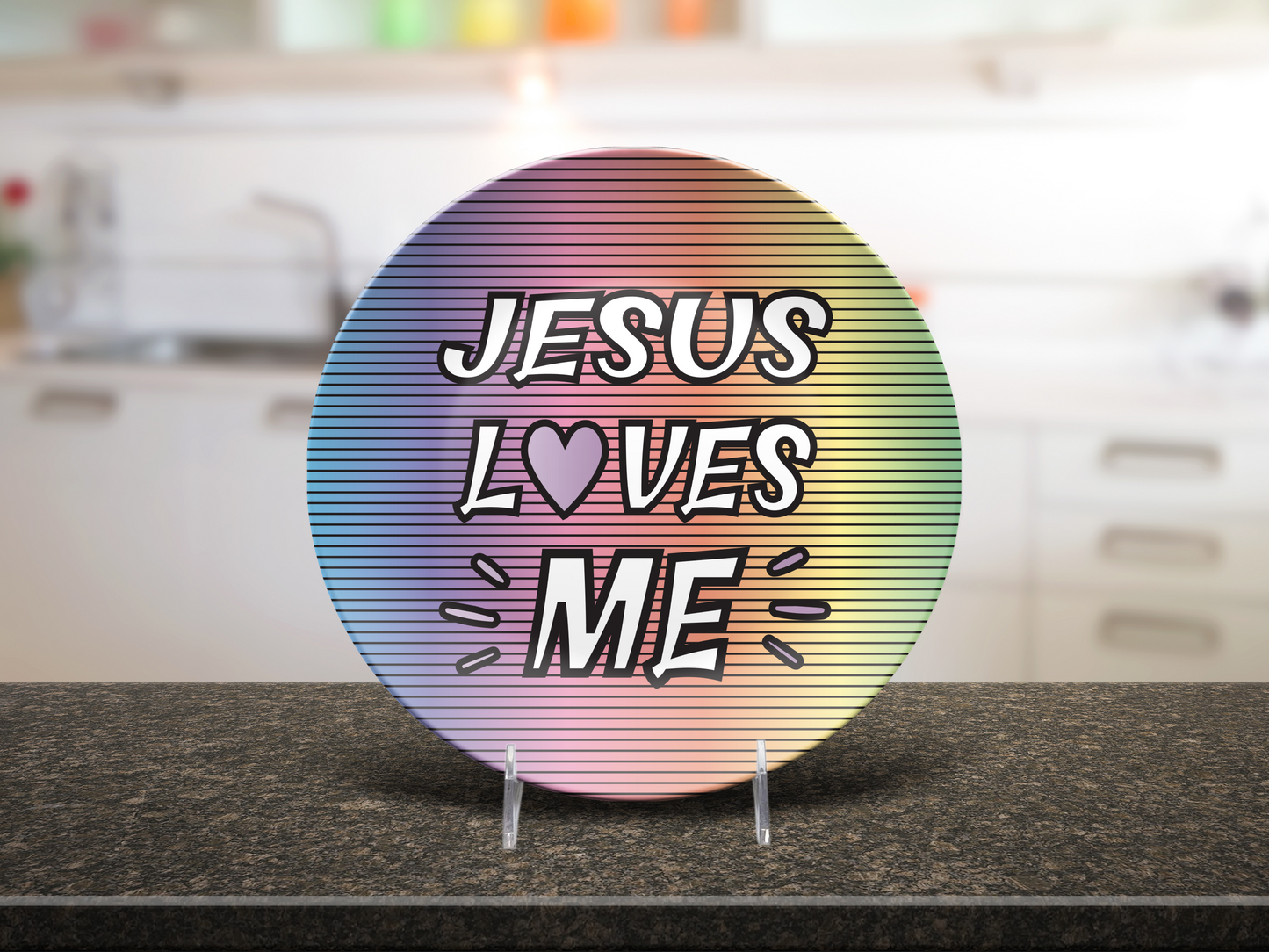 Jesus Love Me Plate