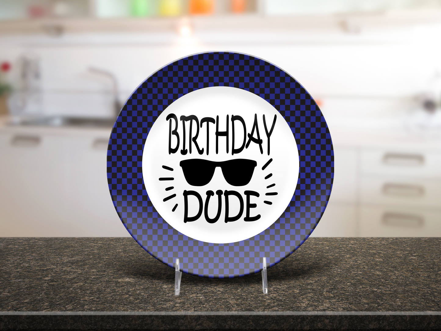 Birthday DUDE Plate