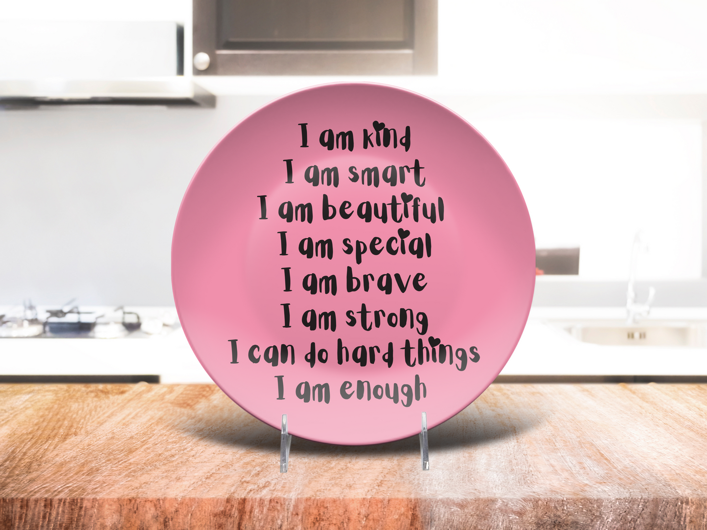 I am beautiful Affirmations Plate