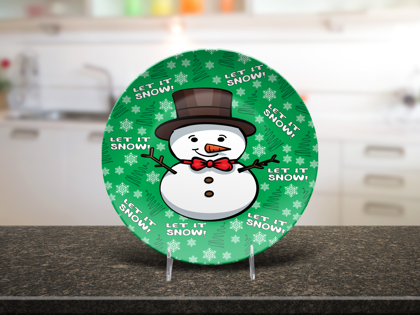 Let it Snow Dinner Plate