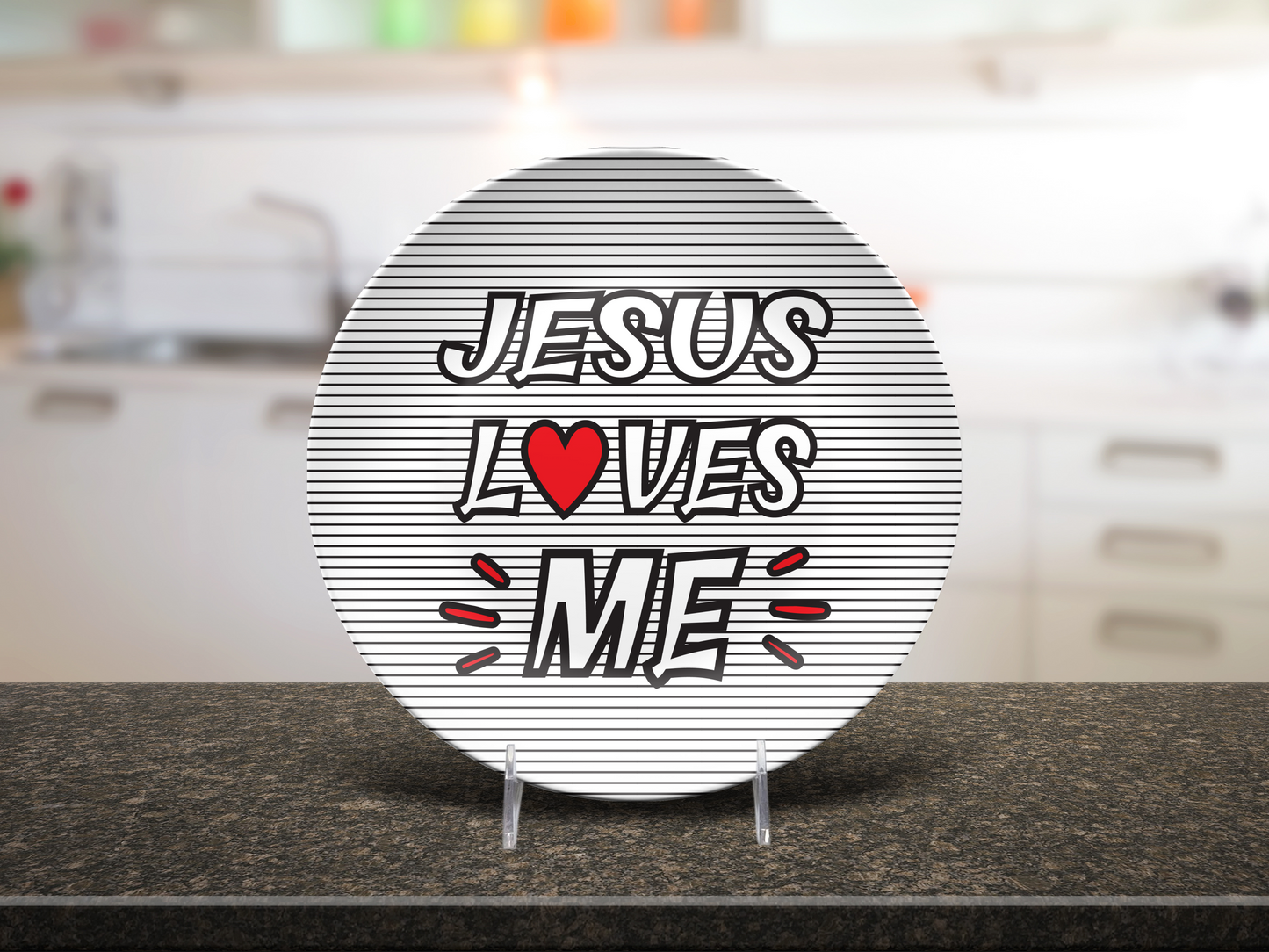 Jesus Love Me Plate