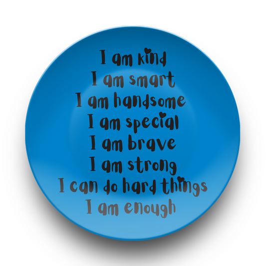 I am Handsome Affirmations Plate