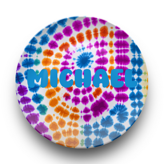 Groovy Tie Dye Plate